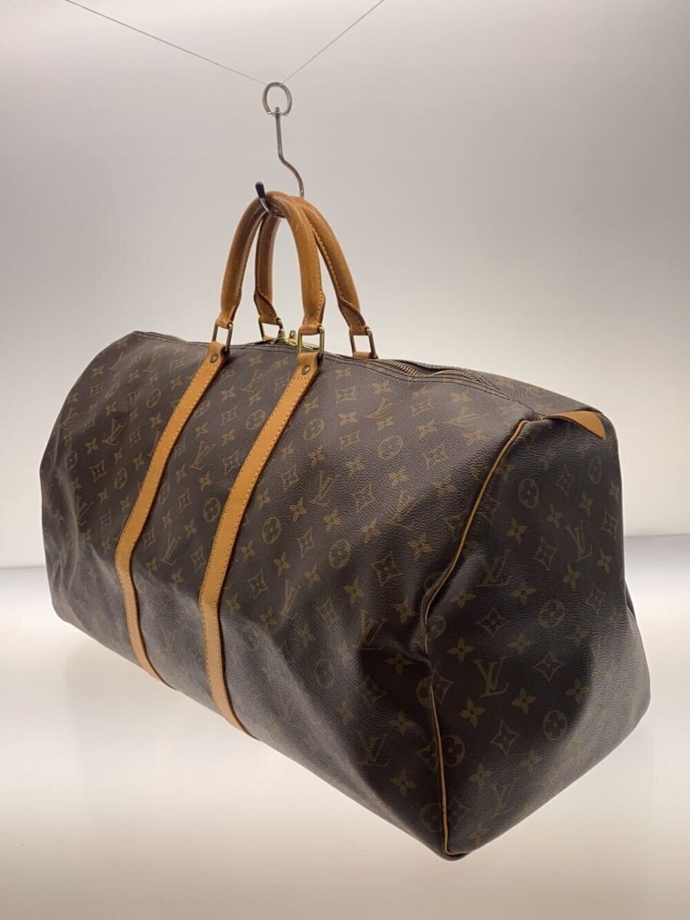 Louis Vuitton Canvas Brown Keepall Monogram Brown